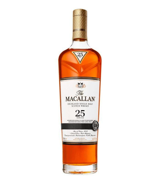 Buy The Macallan 25 Year Old Sherry Oak 750mL Online - The Barrel Tap Online Liquor Delivered