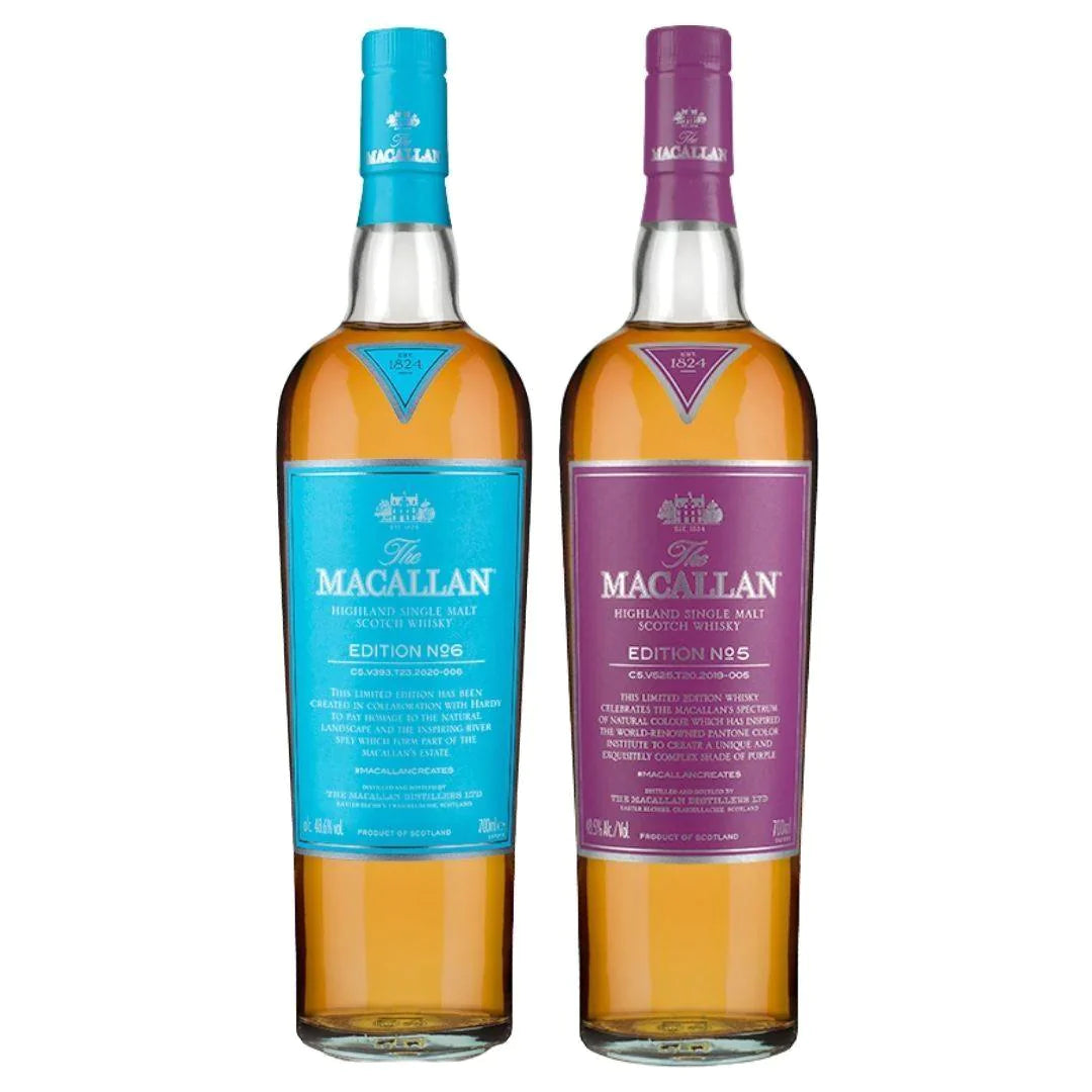 Buy The Macallan Edition Series No.6 & No.5 Bundle Online - The Barrel Tap Online Liquor Delivered