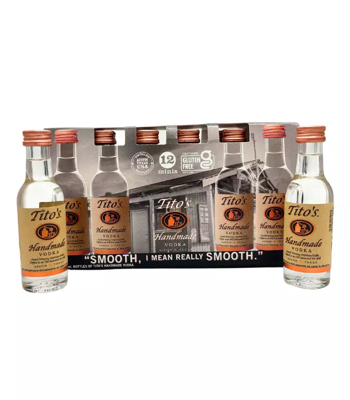 Buy Tito's Vodka Shooters 50mL x 12 Online - The Barrel Tap Online Liquor Delivered