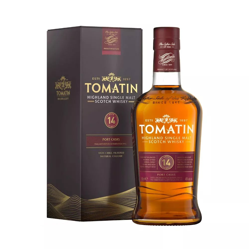 Buy Tomatin 14 Year Old Port Cask Single Malt Scotch Whisky 750mL Online - The Barrel Tap Online Liquor Delivered