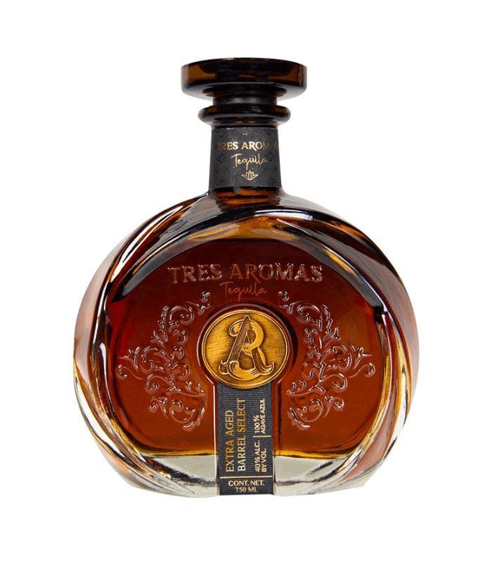 Buy Tres Aromas Extra Aged Anejo Barrel Select Tequila 750mL Online - The Barrel Tap Online Liquor Delivered