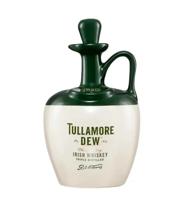 Buy Tullamore Dew Crock Decanter Irish Whiskey 750mL Online - The Barrel Tap Online Liquor Delivered