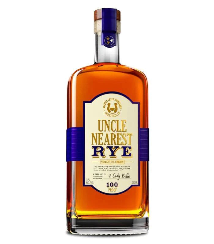 Buy Uncle Nearest Straight Rye Whiskey 750mL Online - The Barrel Tap Online Liquor Delivered
