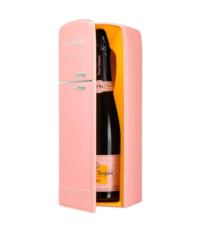 Buy Veuve Clicquot Rose SMEG Fridge Gift Box 750mL Online - The Barrel Tap Online Liquor Delivered