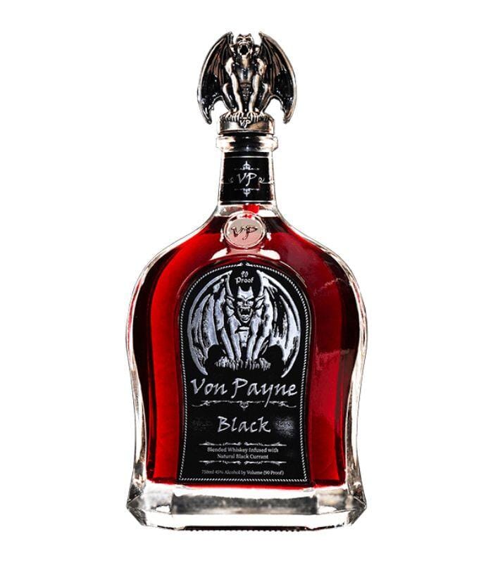 Buy Von Payne Black Blended Whiskey Infused with Natural Black Currant 750mL Online - The Barrel Tap Online Liquor Delivered