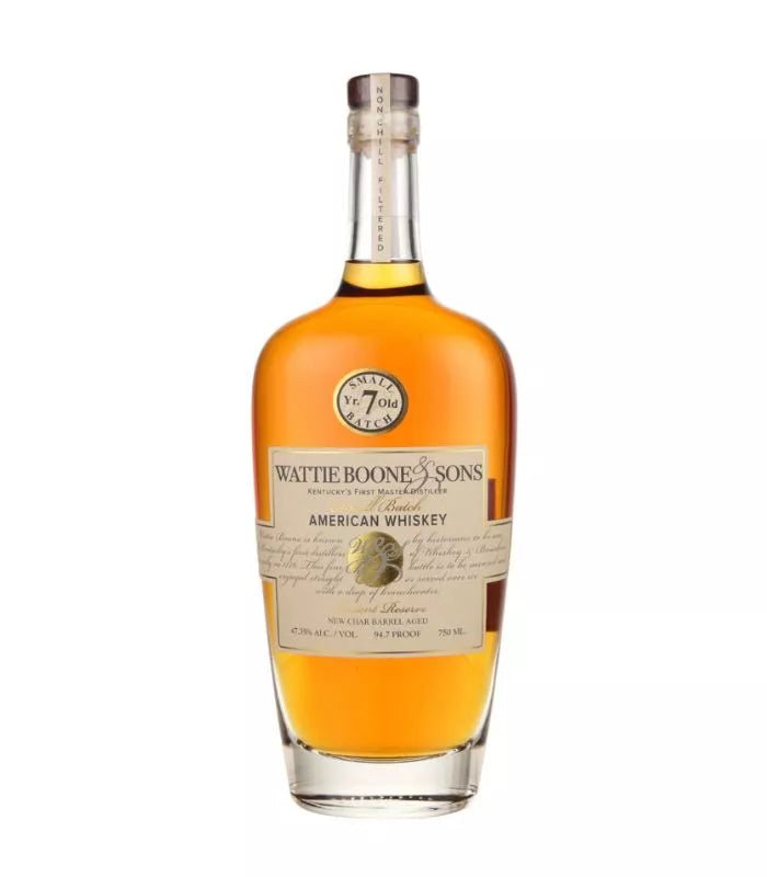 Buy Wattie Boone & Sons 7 Year Ancient Reserve Small Batch American Whiskey 750mL Online - The Barrel Tap Online Liquor Delivered