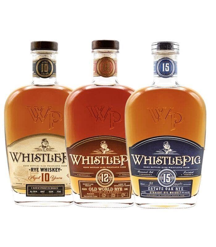 Buy WhistlePig 10, 12, 15 Year Straight Rye Whiskey Bundle 750mL Online - The Barrel Tap Online Liquor Delivered