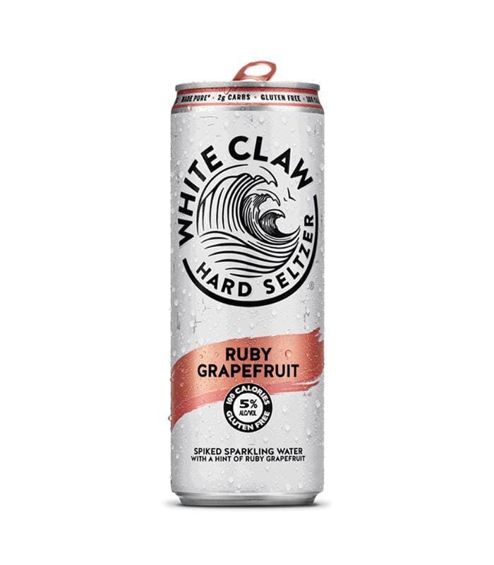 Buy White Claw Hard Seltzer Ruby Grapefruit 6 Pack Online - The Barrel Tap Online Liquor Delivered