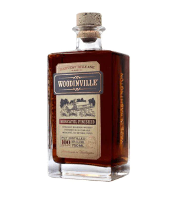 Buy Woodinville Whiskey Straight Bourbon Moscatel Finish 750mL Online - The Barrel Tap Online Liquor Delivered
