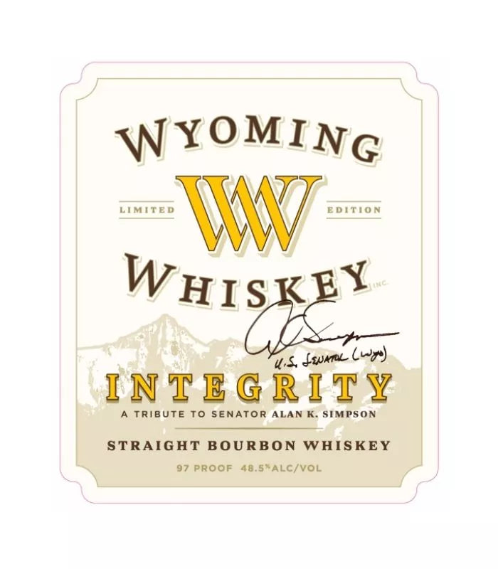 Buy Wyoming Whiskey Integrity Straight Bourbon Whiskey 750mL Online - The Barrel Tap Online Liquor Delivered
