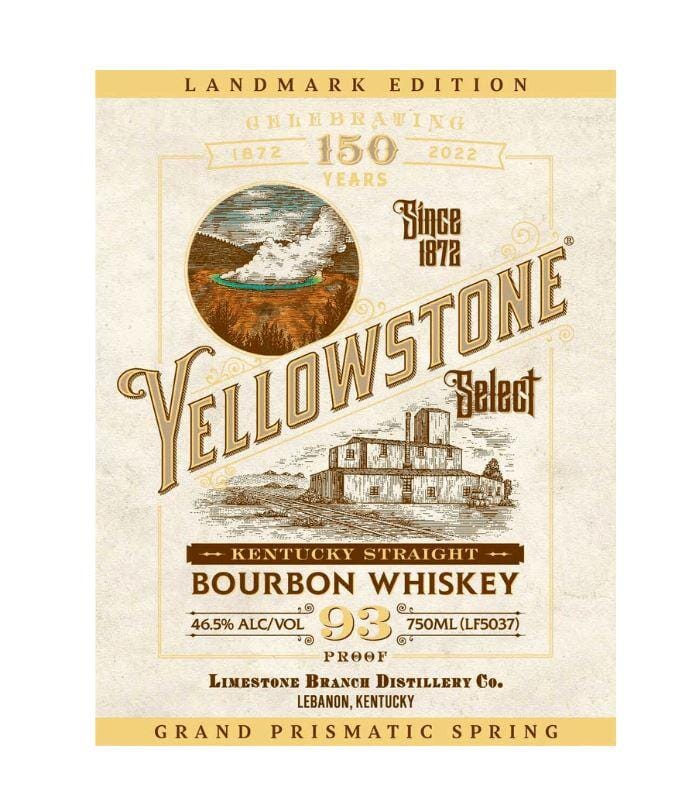 Buy Yellowstone Select Bourbon Whiskey Grand Prismatic Spring - 150th Anniversary Landmark Edition 750mL Online - The Barrel Tap Online Liquor Delivered